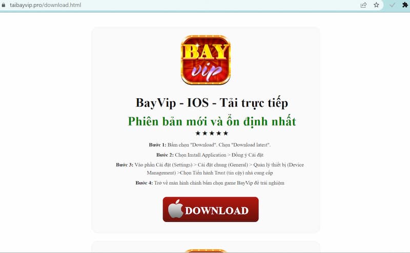 App chính chủ tải nhanh chóng và đơn giản