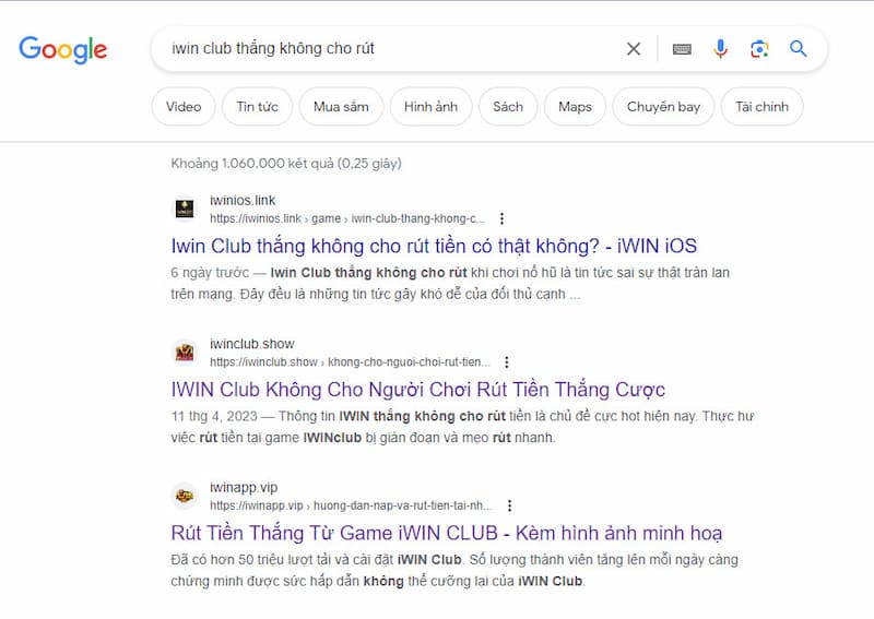 iWin club thắng ko cho rút 